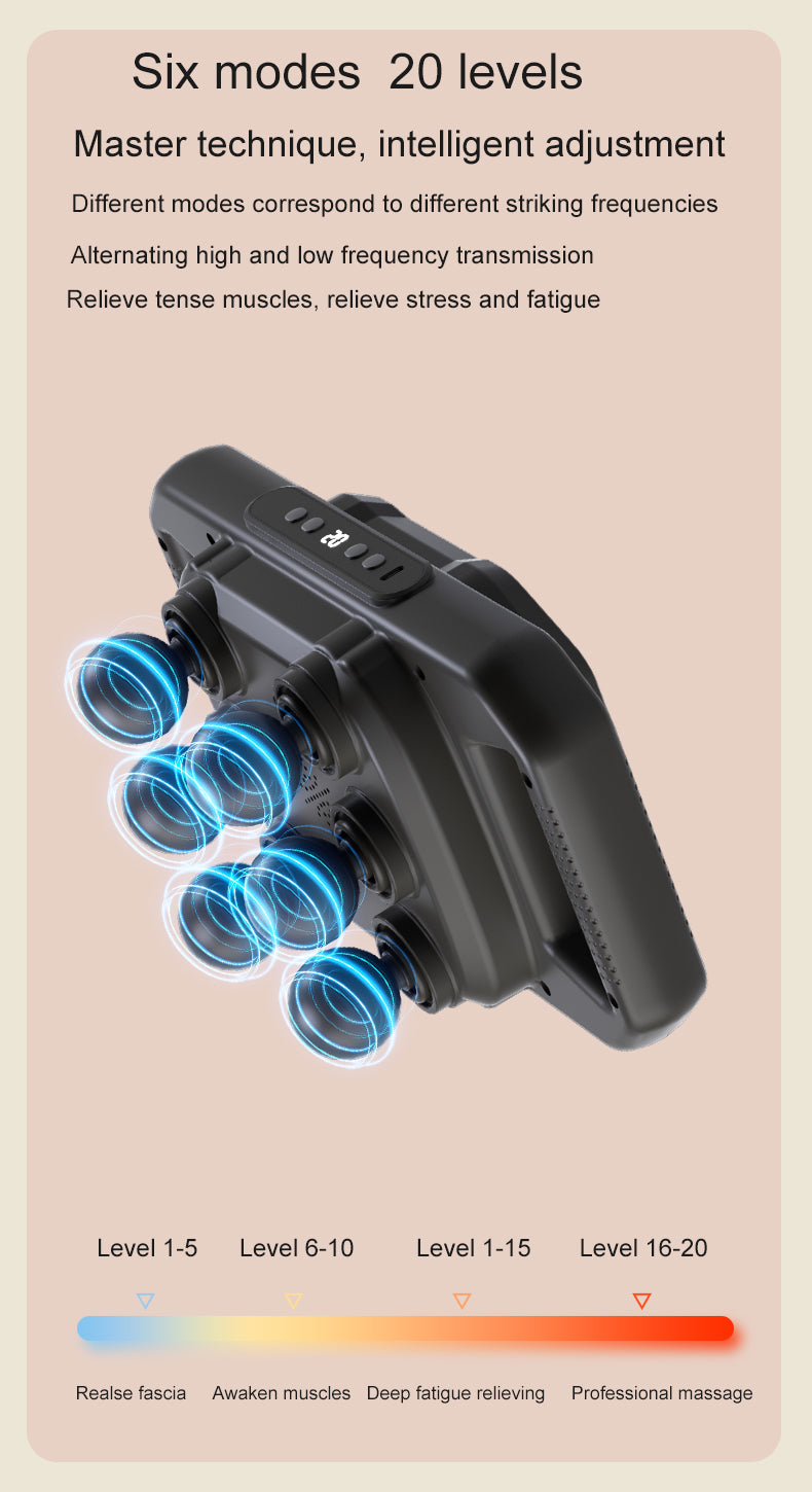 Six-head Fascial Gun