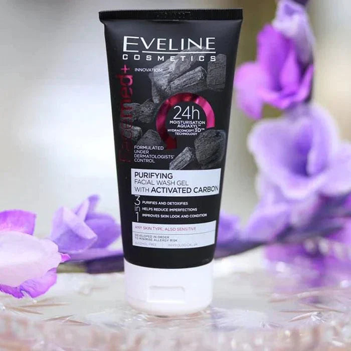 Eveline Cosmetics - Facemed+ Purifying Facial Wash Activated Carbon