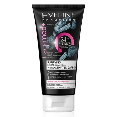 Eveline Cosmetics - Facemed+ Purifying Facial Wash Activated Carbon